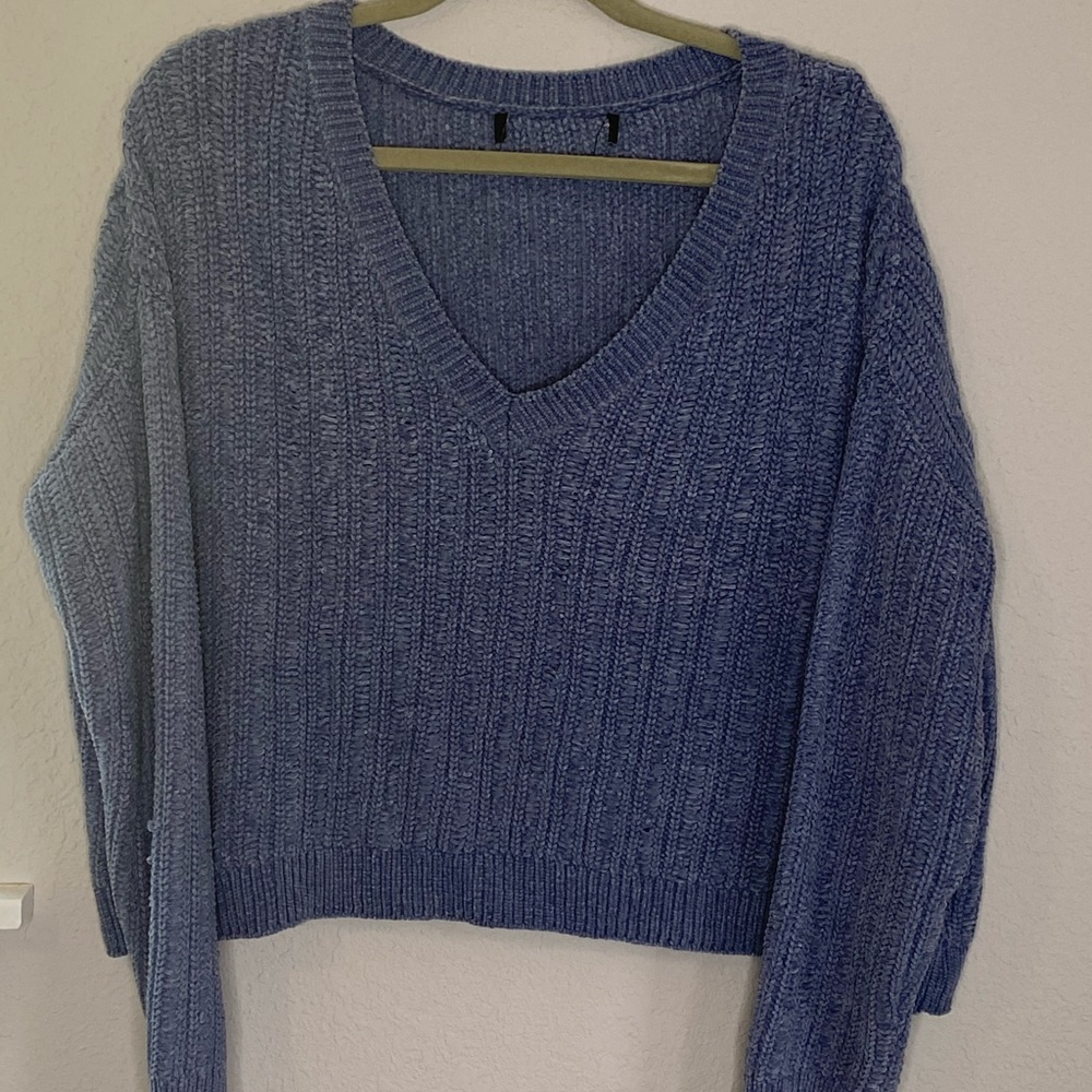 Blue oversized sweater